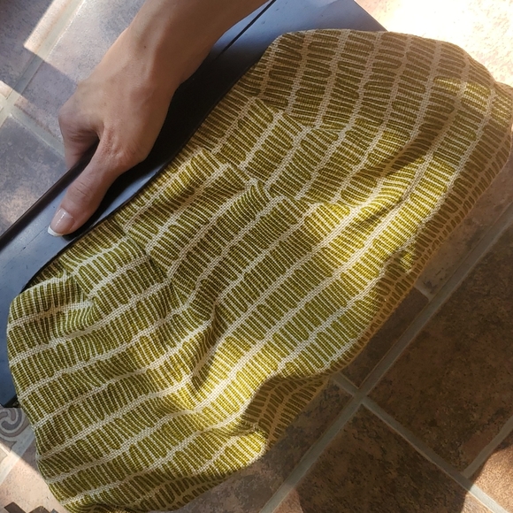 Statement Clutch with Wooden Handle - Picture 6 of 12